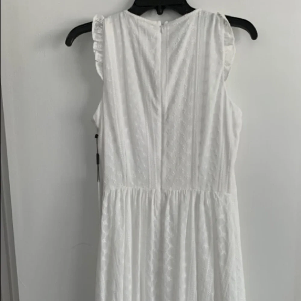 Calvin Klein Eyelet Tier-Hem Dress - Picture 8 of 9